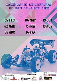 Definido el calendario de Radiocontrol 1/8 TT 2025 en Canarias.