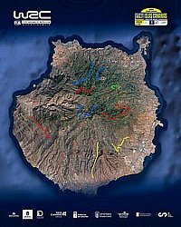 Este es el recorrido y los tramos del Rally Islas Canarias - Rally de España 2025.